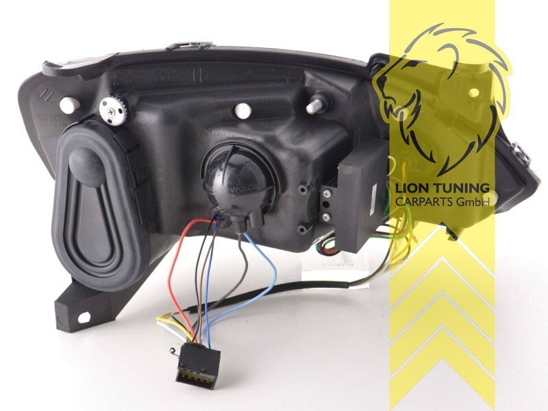 LT Pair LED DRL Halo Lightbar Headlights Opel Corsa C Combo C chrome LHD