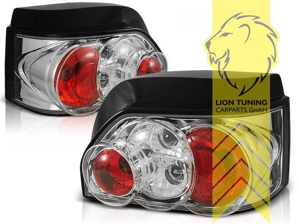 LT Pair Halogen Rear Lights Tail Lamps Renault Clio A B57 C57 90-98 chrome LHD
