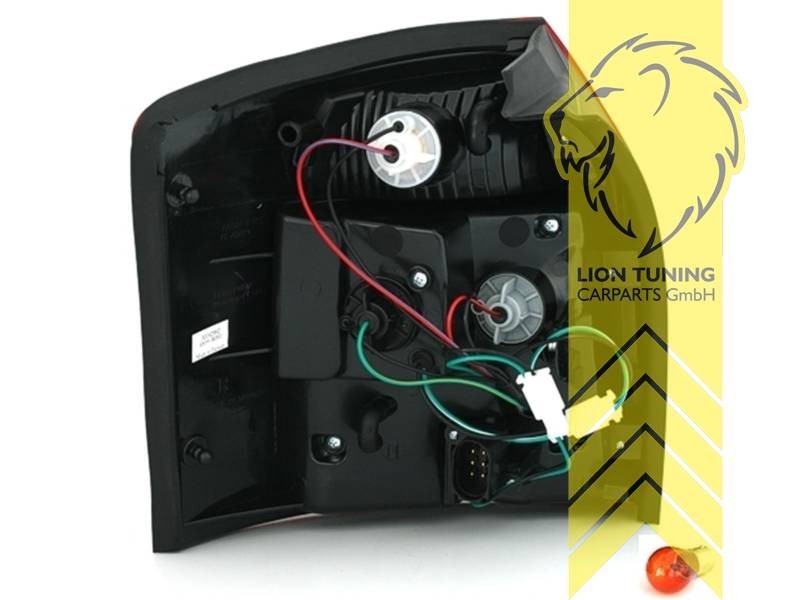 LT Pair LED DRL Lightbar Rear Lights Audi A4 B6 8E 01-04 Avant red white LHD