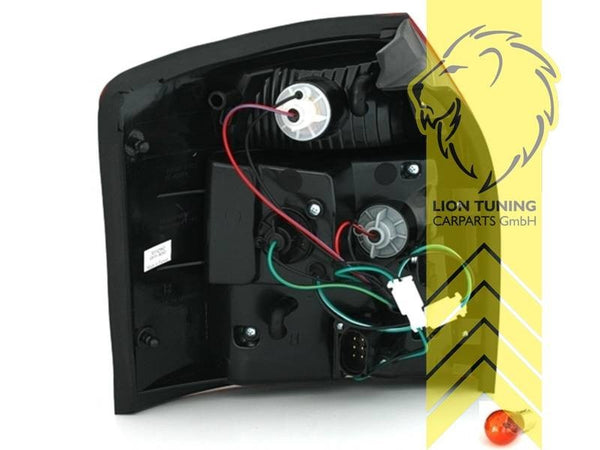 LT Pair LED DRL Lightbar Rear Lights Audi A4 B6 8E 01-04 Avant red white LHD