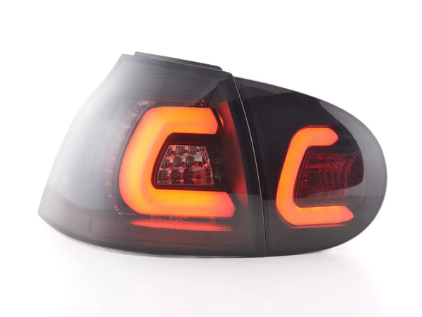 FK Pair LED Rear Lights Lightbar VW Golf 5 MK5 03-08 Black Smoke 1K LHD