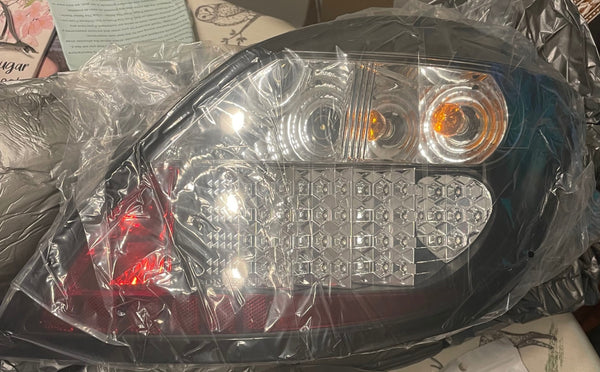 UK LT Pair LED Lightbar Rear Lights Vauxhall Opel Astra H L48 04-09 Facelift Black LHD