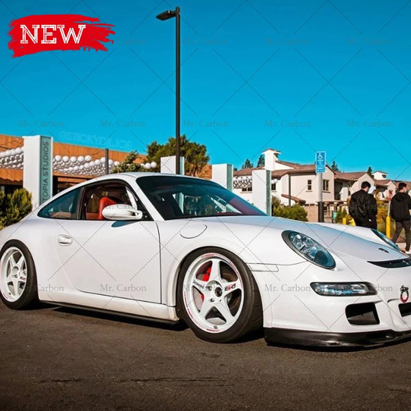 PORSCHE 997 GT3 RS STYLE Wide Front Arch Fender Flares Extensions FRP Unpainted