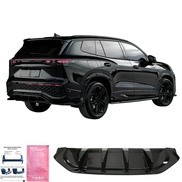 OW Rear Bumper Splitter Diffusor VW Tayron Standard R-Line Mk1 2025+ Gloss Black