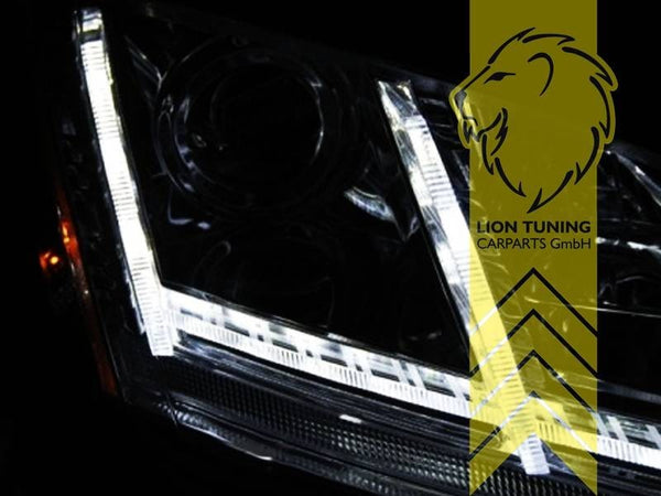 LT LED DRL Lightbar Headlights Audi TT 8J Coupe Cabrio 06-10 chrome LHD