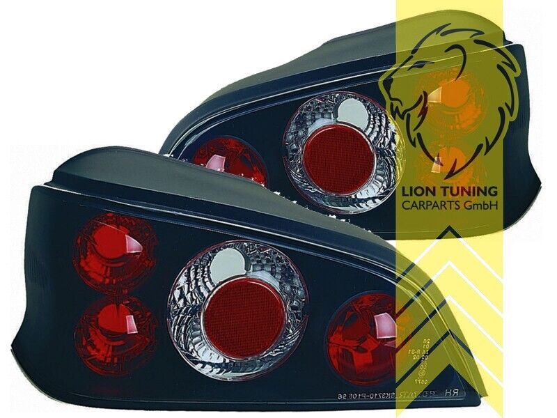 LT Pair Rear Lights Tail Lamps Peugeot 106 2 Type 1 96-04 black LHD