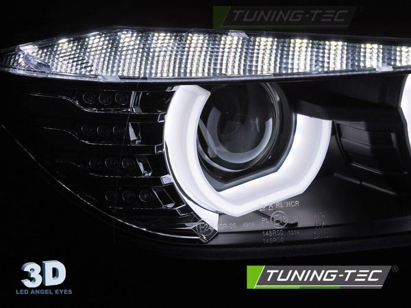 TT LED Lightbar Headlights BMW F30 F31 U-TYPE HID 11-15 Xenon Not AFS D1S LHD