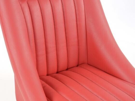 FK Pair Classic Retro Kit Car Bucket Sports Seats - Red Piping + slides