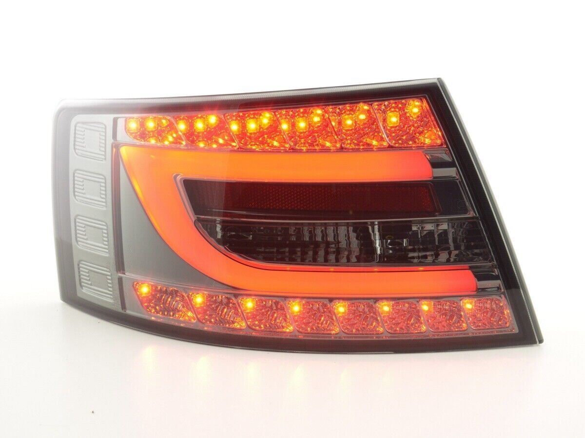 FK Pair LED Lightbar DRL Rear Lights Tail Audi A6 C6 4F 04-08 Smoke LHD