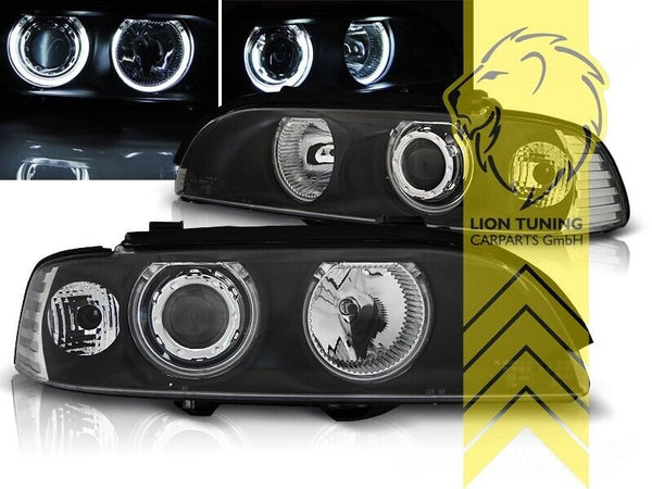 LT LED DRL Halo CCFL Headlights BMW E39 Sedan Touring 95-00 Univ LHD RHD