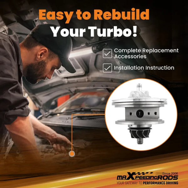 MXPR Is38 Upgrade Turbo Cartridge VW Golf Mk7 Vii 2.0 R Audi A3 S3 Quattro 2.0