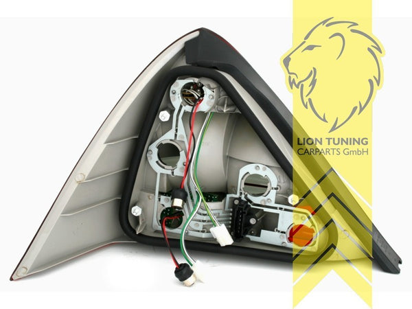 LT Pair LED Lightbar Rear Lights Tail Mercedes SLK R170 96-04 black red LHD