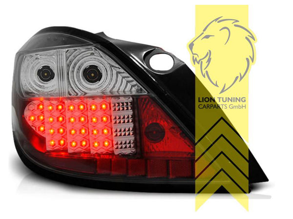 LT Set LED DRL Lightbar Rear Lights Vauxhall Opel Astra H L48 Facelift Black LHD