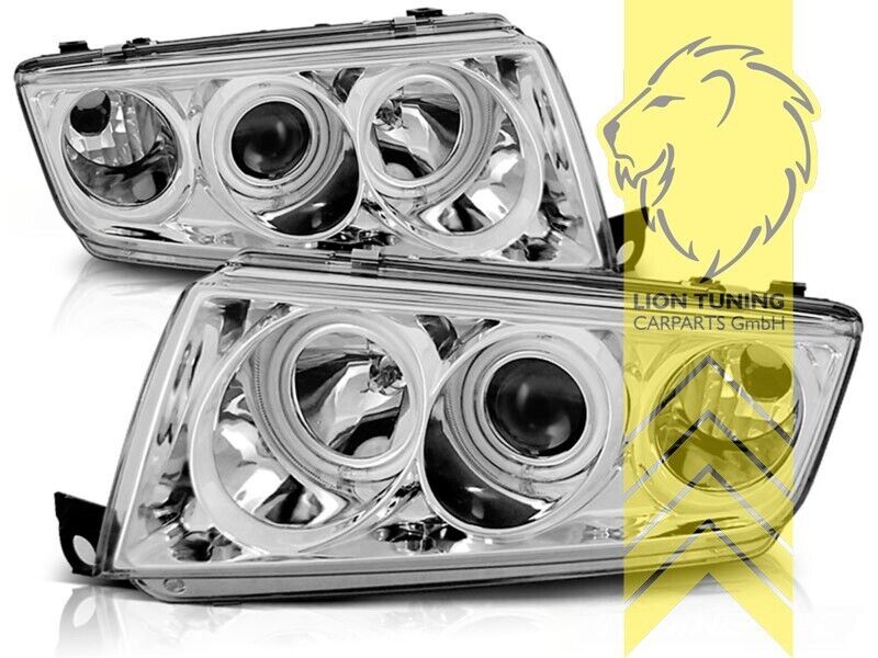 LT LED DRL CCFL Lightbar Halo Headlights Skoda Fabia 1 6Y Limousine Combi LHD