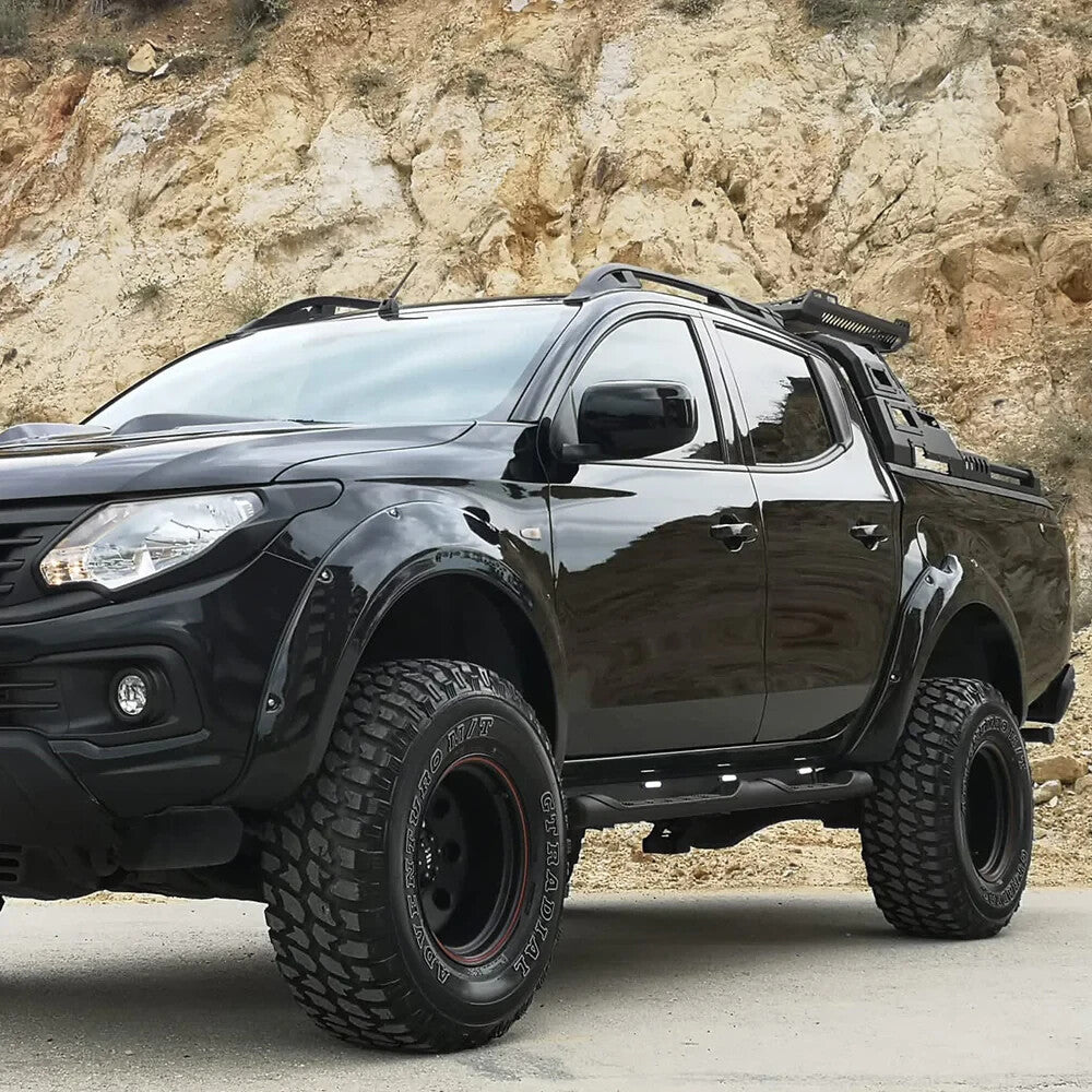 OW Fender Flares Wide Arch Kit FIAT Fullback 2015-2019 + L200 Triton 5 ABS Black