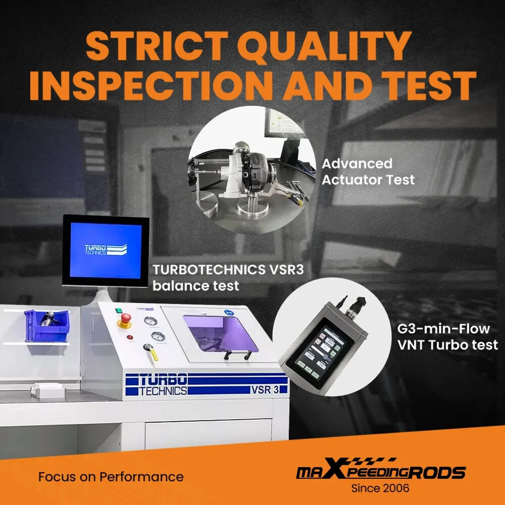 MXPR Billet Compressor Wheel Street Universal Turbocharger Perfect for 4 & 6 CYL 1.5 - 2.5