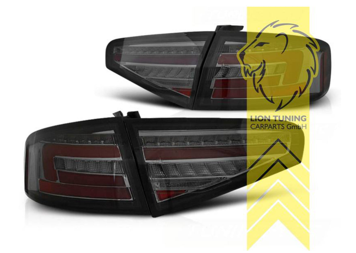 LT LED DRL Lightbar REAR LIGHTS Audi A4 B8 8K sedan black for OE HALOG 11-15 LHD