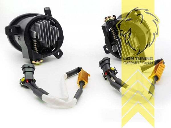 LT Pair LED Fog Lights Fogs Audi A4 B8 8K A6 4G C7 Q5 8R Seat Exeo black 07-18