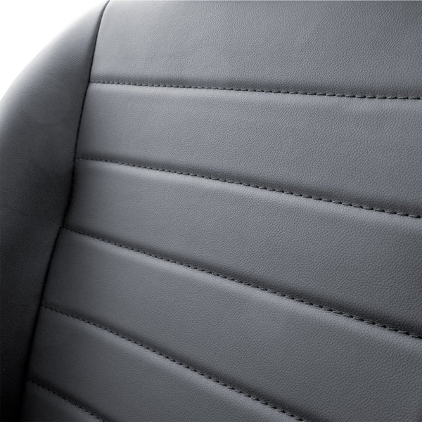 Simoni Universal Pair x2 Classic Retro Vintage Black Car Bucket Seats + slides