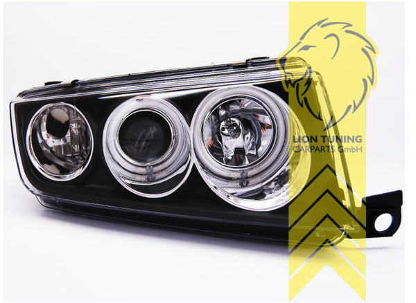 LT LED DRL CCFL Lightbar Halo Ring Headlights Skoda Fabia 1 6Y Saloon Combi LHD