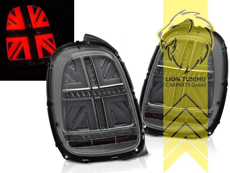 LT Pair LED Dynamic Rear Lights Tail BMW Mini Cooper F55 F56 F57 Black JCW LHD