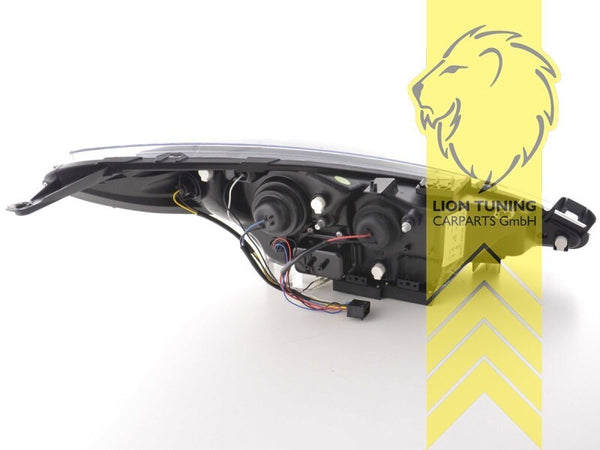 LT LED DRL Lightbar Headlights Peugeot 207 207CC CC Cabrio SW Break Chrome LHD