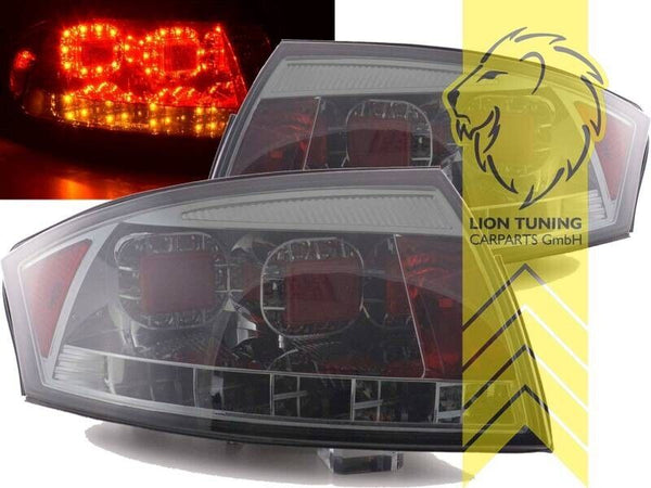 LT Pair LED Lightbar DRL Rear Lights Audi TT 8N 98-06 Coupe Cabrio black LHD