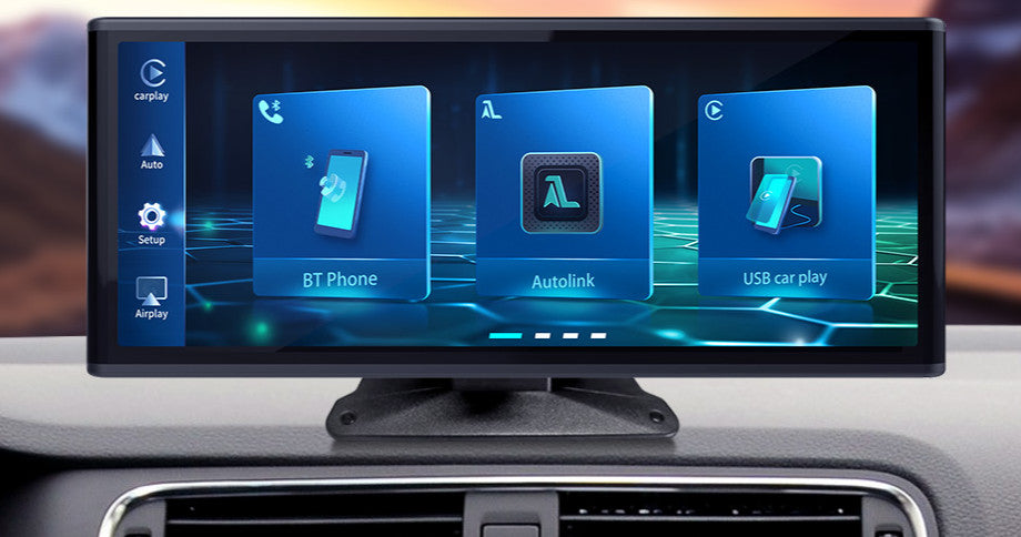 All Universal QLED 8.9" Touch Screen Car Stereo Wireless CarPlay Android BT USB