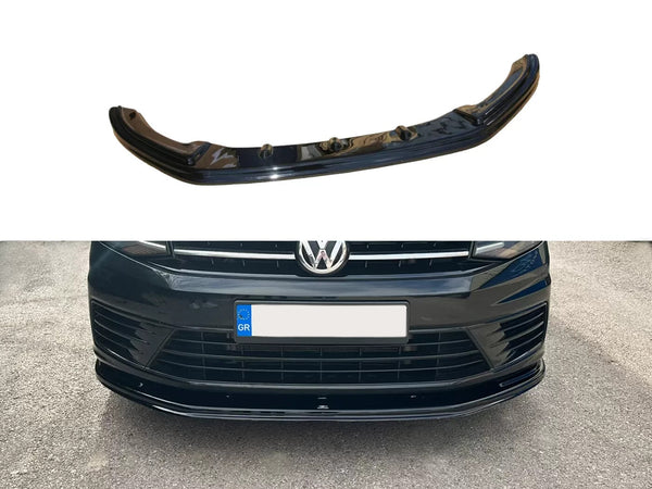 Motordrome Front Bumper Lower Splitter VW Caddy 4 MK4 15-21 Gloss Black