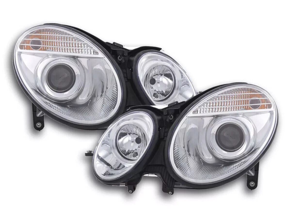 UK FK LED DRL Halo XENON H1 D2S HEADLIGHTS Mercedes E-Class W211 211 02-06 LHD