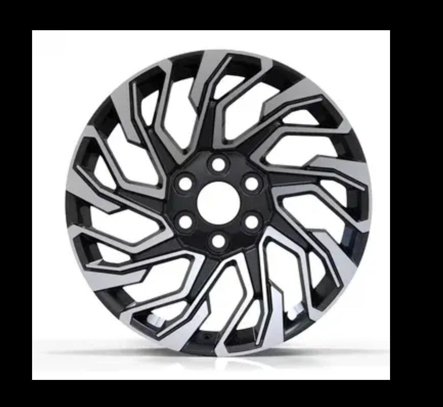 4x 20" 8.5 6x139.7 alloy wheels alloys Machined Faced Black Silver