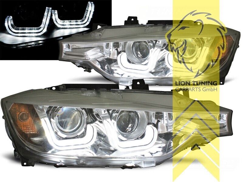 LT LED DRL H7 HALOGEN Hex Headlights BMW F30 Saloon F31 F35 Touring 11-15 LHD