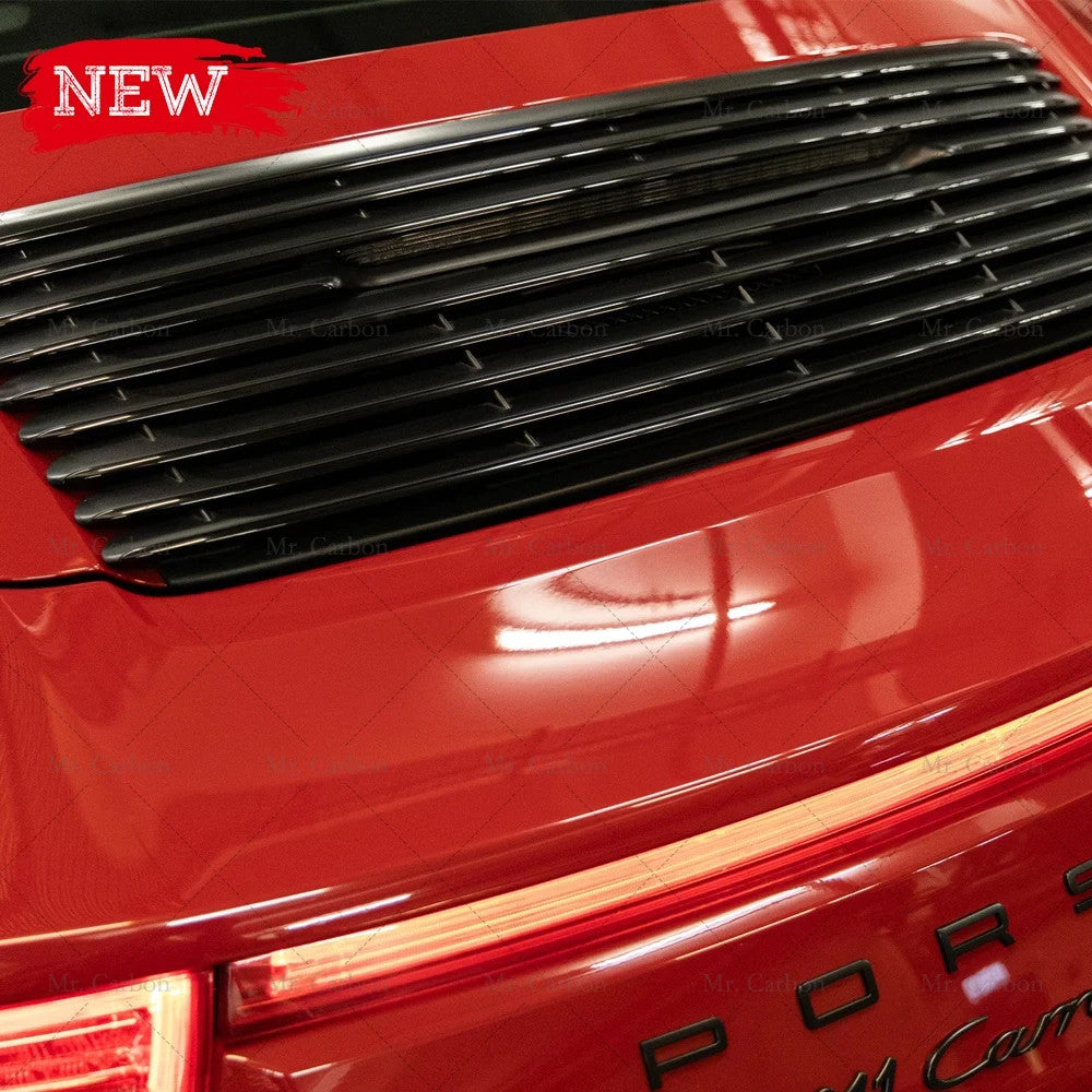Porsche  911 991.1 GTS rear grille trim panel boot trunk engine cover FRP