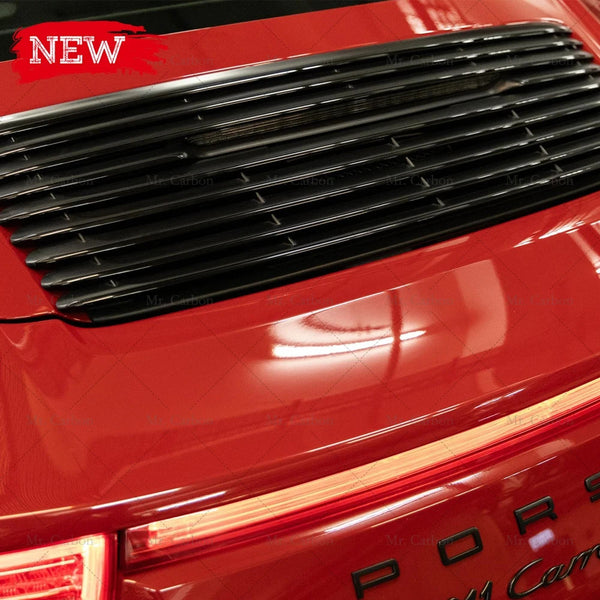 Porsche  911 991.1 GTS rear grille trim panel boot trunk engine cover FRP