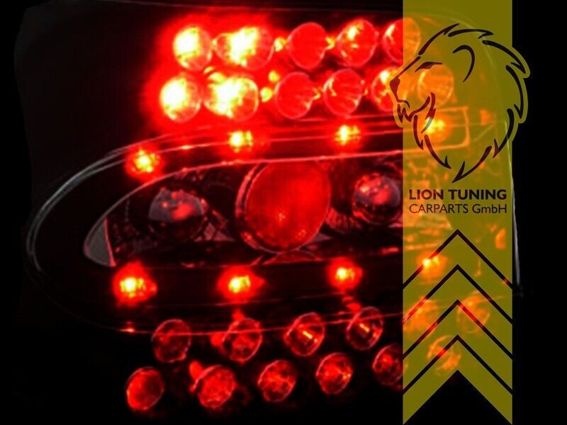 LT Pair LED DRL Lightbar REAR LIGHTS Tail Lamps VW Golf 4 1J1 97-05 Black LHD