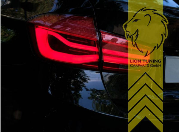 LT LED Lightbar Rear Lights Tail Lamps BMW 3 Series F30 Sedan Saloon red white dynamic LHD