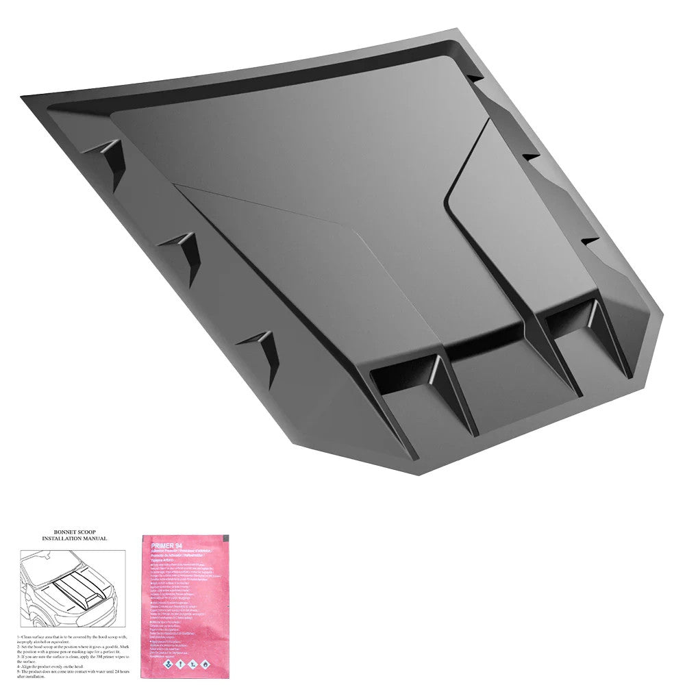 OW Bonnet Scoop Vent Grille VW Amarok 2022+ HD Body Styling Matte Black