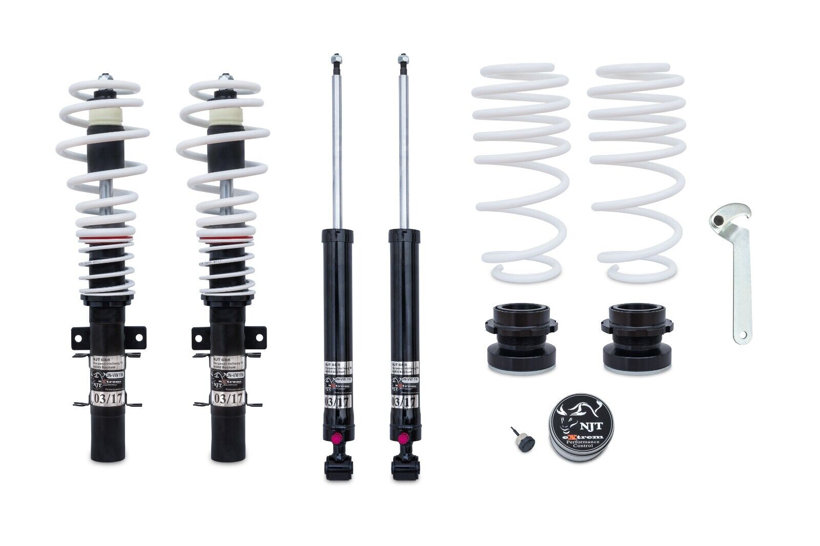 JOM Coilovers NJT eXtrem Coilover Kit VW Polo 9N 9N2 9N3 Fox 5Z 02-09 1.2 - 1.9