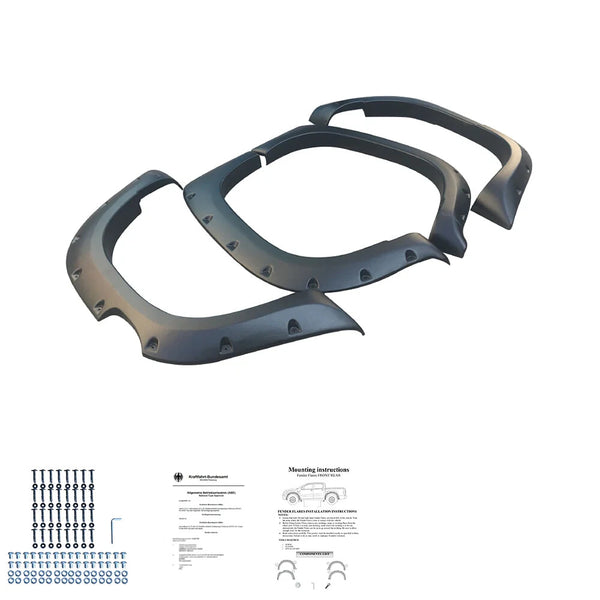 OW Fender Flares Wide Arch Kit MITSUBISHI L200 Triton Series 6 ABS Black ABE TUV