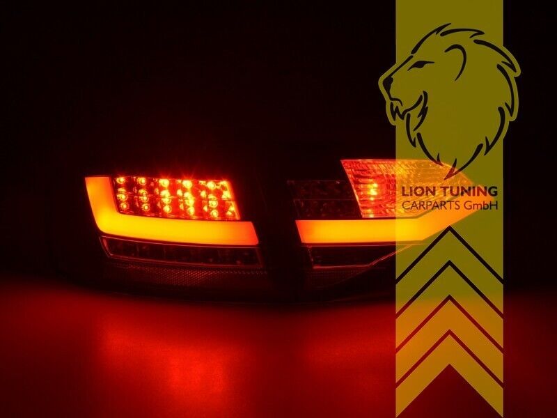 LT Pair LED REAR LIGHTS Lightbar DRL Audi A4 B8 8K Saloon 07-11 smoke S-Line