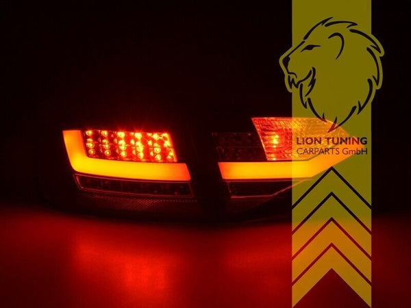 LT Pair LED REAR LIGHTS Lightbar DRL Audi A4 B8 8K Saloon 07-11 smoke S-Line