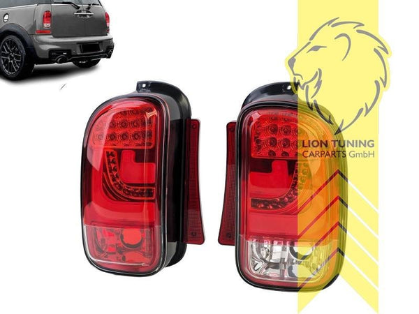 LT Pair LED Lightbar Rear Lights Mini Clubman R55 07-14 Red LHD