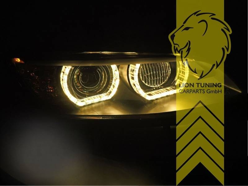 LT Pair LED DRL XENON Headlights BMW E92 Coupe E93 Convertible M3 GTS Black LHD