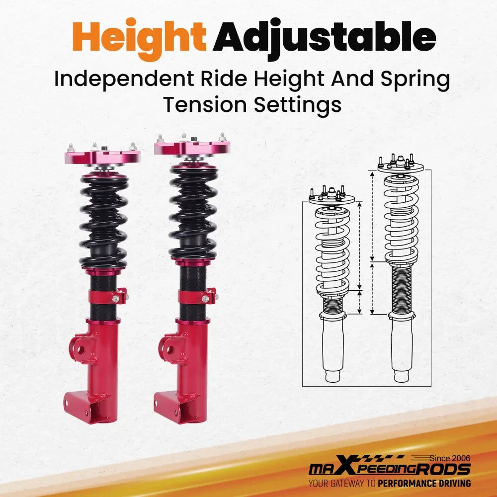 MXPR Adjustable Lowering Coilovers Mercedes W204 C180 C250 C300 08-14 RWD Sedan