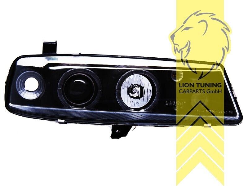 LT Pair LED DRL Lightbar Headlights Opel  Vauxhall Calibra 89-97 black LHD