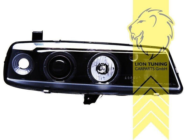 LT Pair LED DRL Lightbar Headlights Opel  Vauxhall Calibra 89-97 black LHD