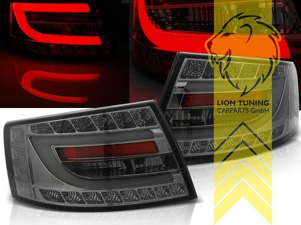 LT Set LED DRL Lightbar Rear Lights Tail Audi A6 C6 4F Sedan black 7 pin LHD