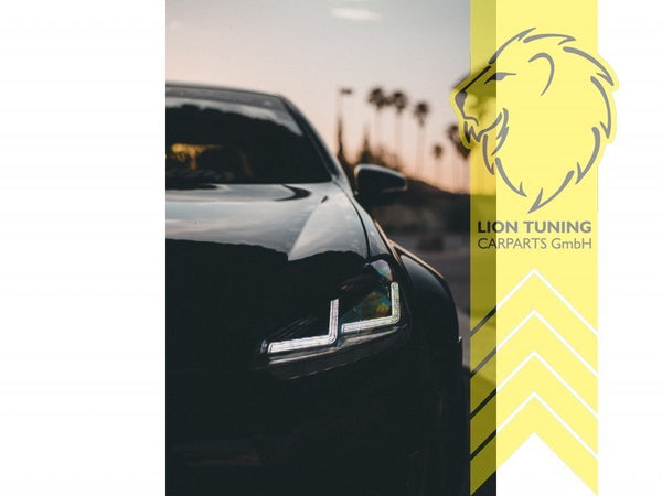 LT Pair OSRAM Bi Xenon LED DRL Headlights VW Golf 6 Limo Variant Cab black LHD