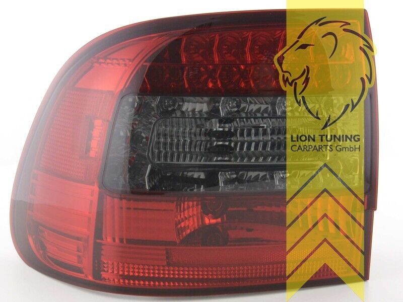 LT Pair LED Lightbar Rear Lights Tail Porsche Cayenne 1 9PA black smoke LHD