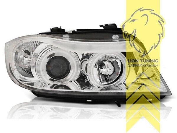 LT LED DRL Angel Eye Headlights BMW E90 Sedan E91 Touring chrome 05-08 LHD